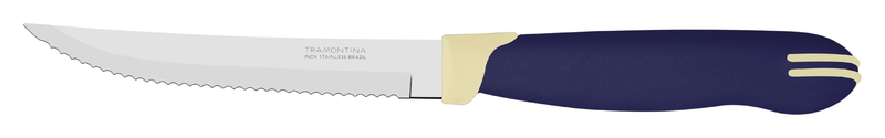 Tramontina multicolor steak knife set of 2 - 5"